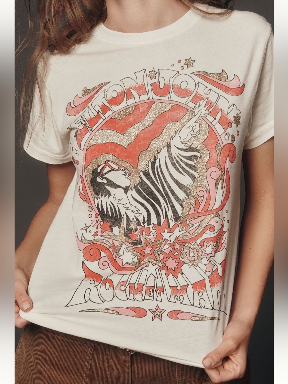 Letluv Elton John Graphic Tee